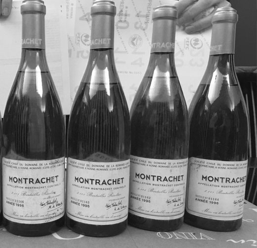 Montrachet Weine, erhalten durch Weinankauf oder Weineinkauf